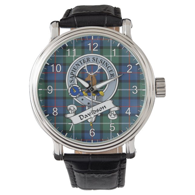 Klassischer zeitloser Clan Davidson von Tulloch Ab Armbanduhr (Vorderseite)