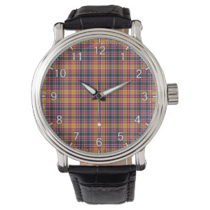 Klassischer Zeitloser Clan Jacobite Tartan Kariert Armbanduhr