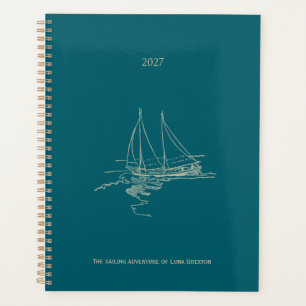 Klassischer Zink- und Gold-Inspirations-Segelplane Planer