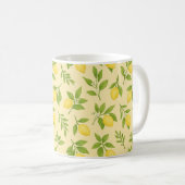 Klassischer Zitronen-Botanik-Mug Kaffeetasse (VorderseiteRechts)