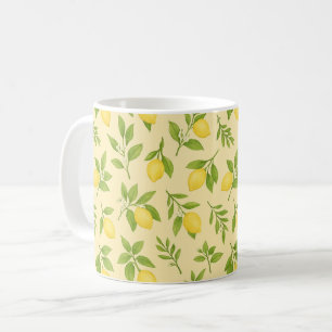 Klassischer Zitronen-Botanik-Mug Kaffeetasse