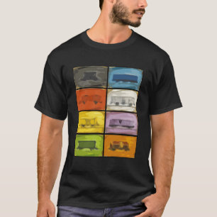 Klassischer Zug-Zug T-Shirt