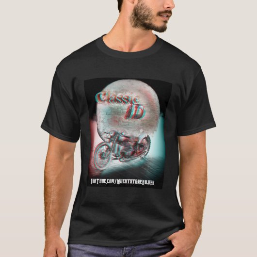 Klassisches 3D-Motorrad T-Shirt (Vorderseite)