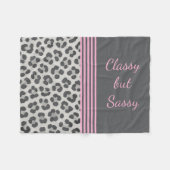 Klassisches, aber sassy Leopard Print Fleece Blank (Vorderseite (Horizontal))