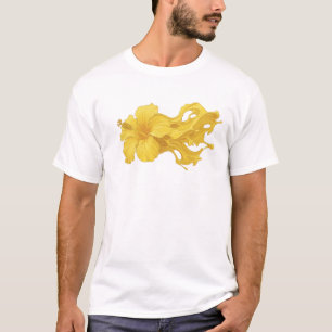 Klassisches ABSTRACT FLOWER Designer-Grafik T-Shirt