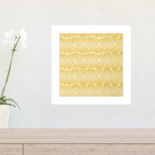 Klassisches Abstraktes Art Deco Square Fan Muster  Foliendrucke