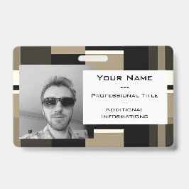 Klassisches Abstraktes modernes Foto Beruflich Ausweis