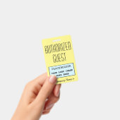 Klassisches Abzeichen "AUTHORIZED GUEST" Ausweis (Handheld)