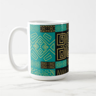 Klassisches afrikanisches Kunstmuster Kaffeetasse