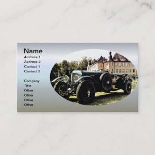 Klassisches altes Auto Visitenkarte