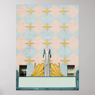 Klassisches altes Film-Theater-Festzelt Poster