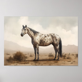 Klassisches amerikanisches Appaloosa Horse Poster