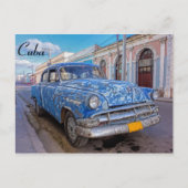 Klassisches amerikanisches Auto in Cienfuegos, Kub Postkarte (Vorderseite)