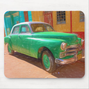 Klassisches amerikanisches Auto in Havanna, Kuba-M Mousepad