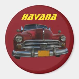 Klassisches amerikanisches Auto in Havanna, Kuba Magnet