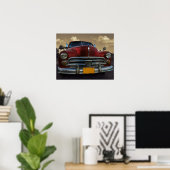 Klassisches amerikanisches Auto in Vinales, Kuba Poster (Heimbüro)