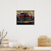 Klassisches amerikanisches Auto in Vinales, Kuba Poster (Küche)