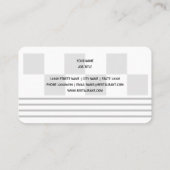 Klassisches amerikanisches Restaurant im Retro-Sti Visitenkarte (Rückseite)