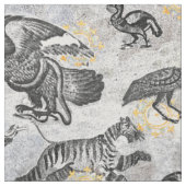 Klassisches antikes römisches Tiermosaik Stoff (Nahaufnahme)