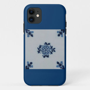Klassisches Antiquariat Delft Blue Tile - Blumenmo Case-Mate iPhone Hülle