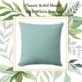 Klassisches Antiquitätenblau mit weißem Trimm Kissen