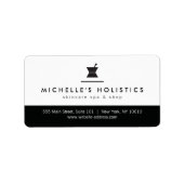 Klassisches Apothekarmedizinisches Adressetikett (Vorne)