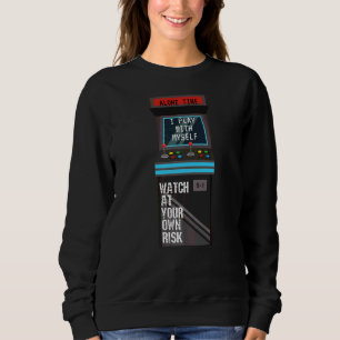 Klassisches Arcade-Spiel, das ich alleine spiele Sweatshirt