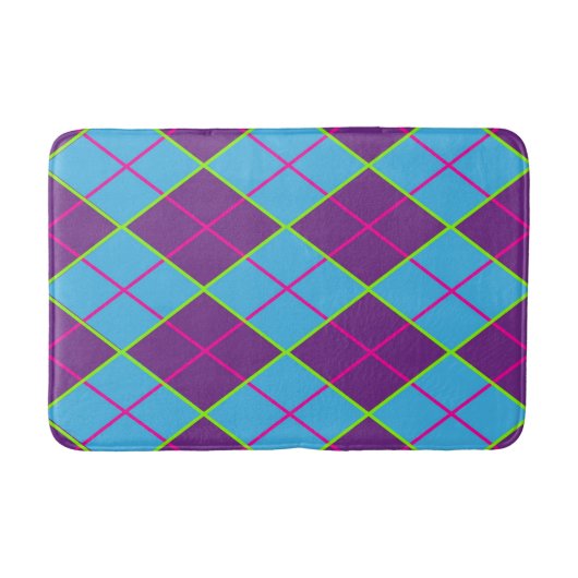 Klassisches Argyle-Muster Badematte (Vorderseite)