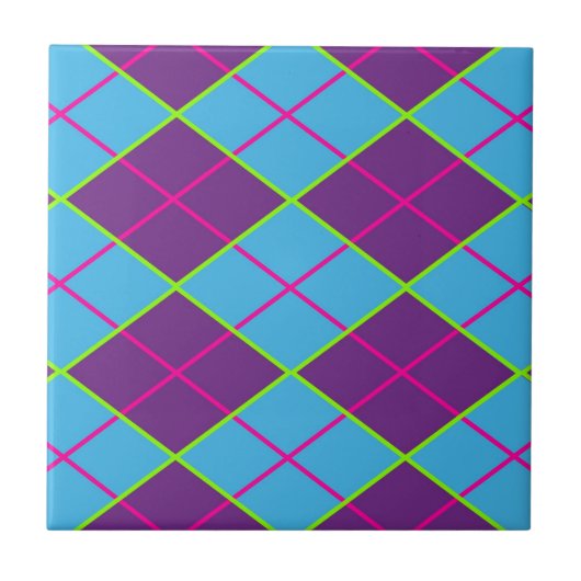 Klassisches Argyle-Muster Fliese (Vorderseite)