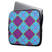 Klassisches Argyle-Muster Laptopschutzhülle (Vorderseite Links)