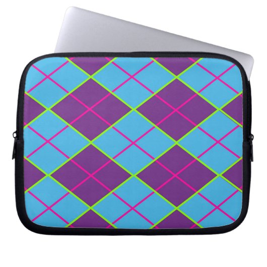 Klassisches Argyle-Muster Laptopschutzhülle (Vorderseite)