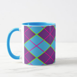 Klassisches Argyle-Muster Tasse