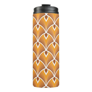 Klassisches Art Deco geometrisches Muster Thermosbecher