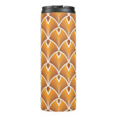 Klassisches Art Deco geometrisches Muster Thermosbecher (Rückseite)