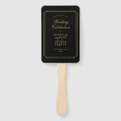 Klassisches Art Déco Programm für Hochzeiten in Sc Fächer (Vorderseite)