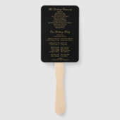 Klassisches Art Déco Programm für Hochzeiten in Sc Fächer (Rückseite)