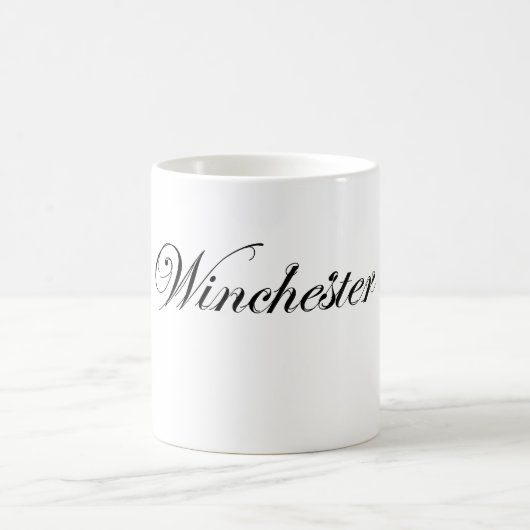 Klassisches Art-Winchester-Logo Kaffeetasse (Mittel)