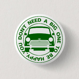 Klassisches Austin Mini Cooper Auto Button
