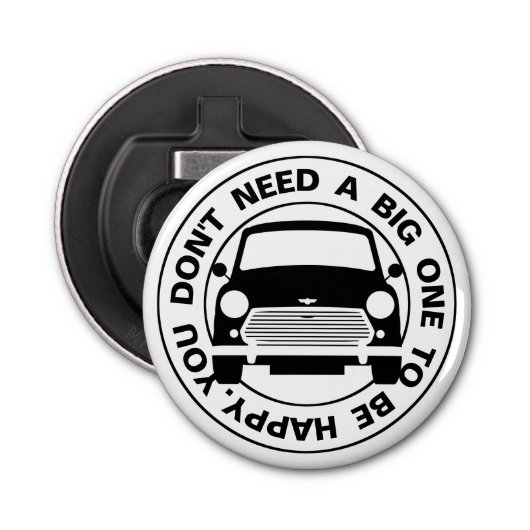 Klassisches Austin Mini Cooper Auto Flaschenöffner (Vorderseite)