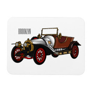 Klassisches Auto 1920 Cartoon-Illustration Magnet