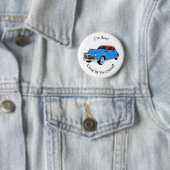 Klassisches Auto 1948 Cartoon-Illustration Button (Beispiel)