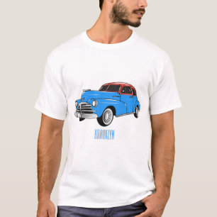 Klassisches Auto 1948 Cartoon-Illustration T-Shirt