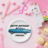 Klassisches Auto 1957 Chevy BelAire Papierplatte Pappteller (Party)