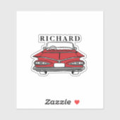 Klassisches Auto 1959 Chevy Impala Brauch Aufkleber (Blatt)