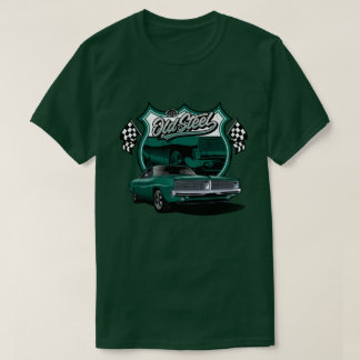 Klassisches Auto altes Stahl-Rennmuster T-Shirt