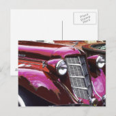 Klassisches Auto: Auburn Postkarte (Vorne/Hinten)