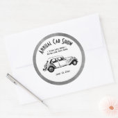 Klassisches Auto Aufkleber anzeigen Doppelzeile an (Umschlag)