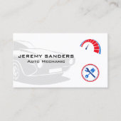 Klassisches Auto | Auto Mechanische Logos Visitenkarte (Vorderseite)