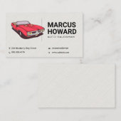 Klassisches Auto | Auto Salesman | Unternehmen Visitenkarte (Vorne/Hinten)