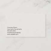 Klassisches Auto | Auto Salesman Visitenkarte (Rückseite)